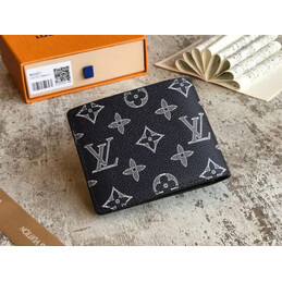 Replica Louis Vuitton Black Monogram Zebra Multiple Wallet