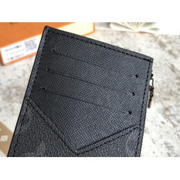 Replica Louis Vuitton Black Monogram Eclipse Coin Card Holder