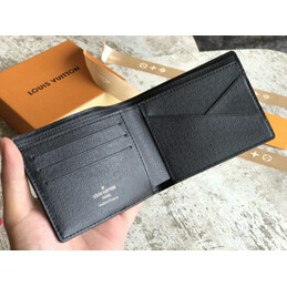 Replica Louis Vuitton Brown Blue Monogram Multiple Wallet