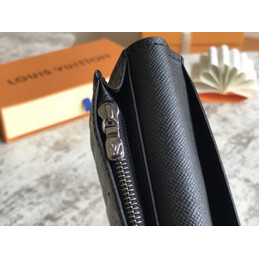 Replica Louis Vuitton Black Monogram Eclipse Brazza Wallet - Style 2