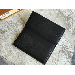 Replica Louis Vuitton Black Monogram Palm Tree Brazza Wallet