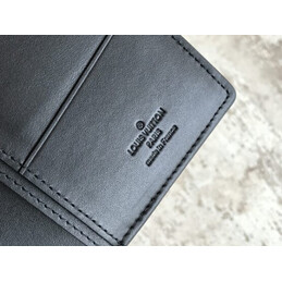 Replica Louis Vuitton Black Monogram Palm Tree Brazza Wallet