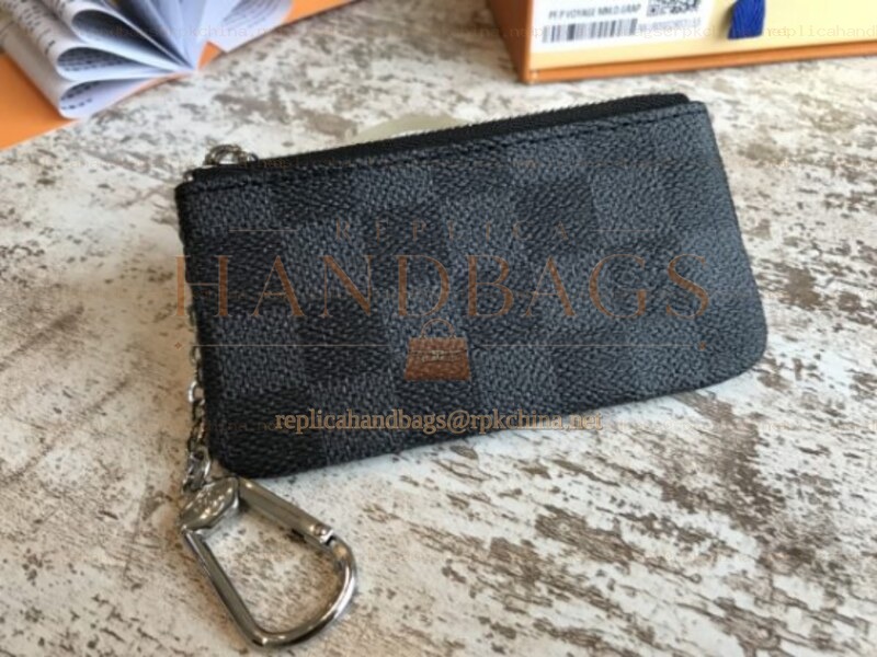 Replica Louis Vuitton Damier Graphite Key Pouch
