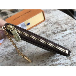 Replica Louis Vuitton Brown Monogram Chain Key Pouch