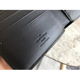 Replica Louis Vuitton Black Monogram Palm Tree Multiple Wallet