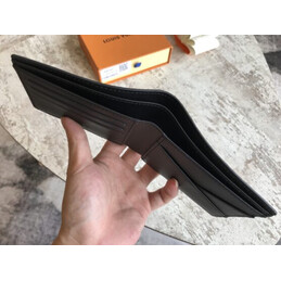 Replica Louis Vuitton Black Monogram Palm Tree Multiple Wallet
