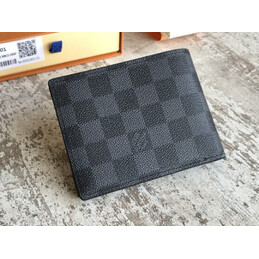 Replica Louis Vuitton Black Monogram Palm Tree Multiple Wallet