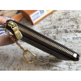 Replica Louis Vuitton Brown Damier Ebene Chain Key Pouch