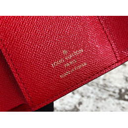 Replica Louis Vuitton Brown Damier Ebene Patch Victorine Wallet