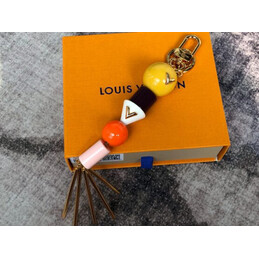 Replica Louis Vuitton Multicolor Bead Tassel Key Holder Charm