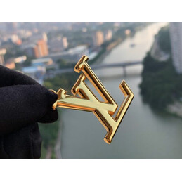 Replica Louis Vuitton Gold LV Initials Key Holder Charm