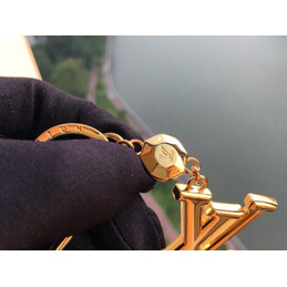 Replica Louis Vuitton Gold LV Initials Key Holder Charm