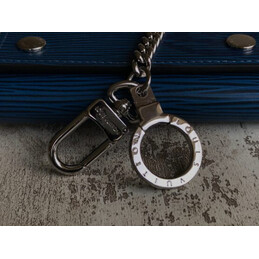 Replica Louis Vuitton Blue Epi Leather Supreme Chain Compact Wallet