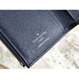 Replica Louis Vuitton Blue Epi Leather Supreme Chain Compact Wallet