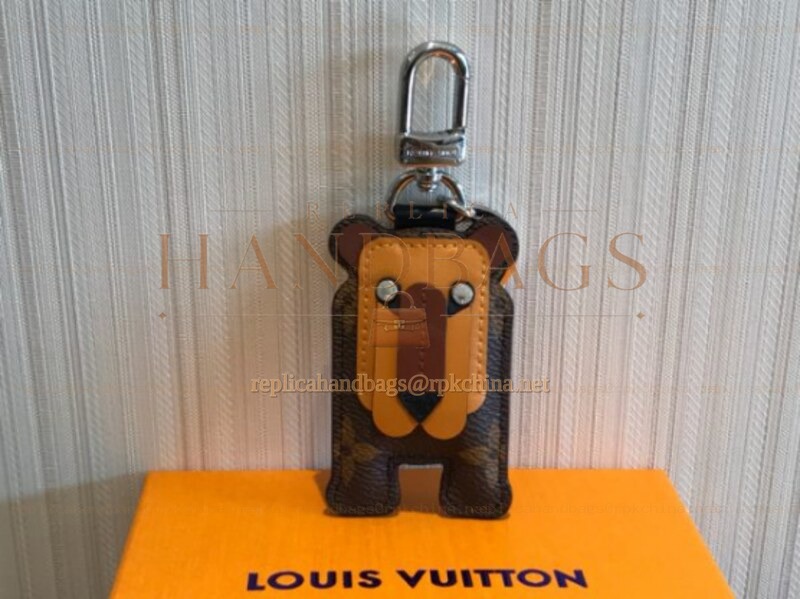 Replica Louis Vuitton Brown Monogram Bear Key Holder Charm
