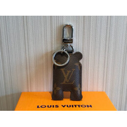 Replica Louis Vuitton Brown Monogram Bear Key Holder Charm