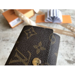 Replica Louis Vuitton Brown Monogram Brown Interior 6 Key Holder