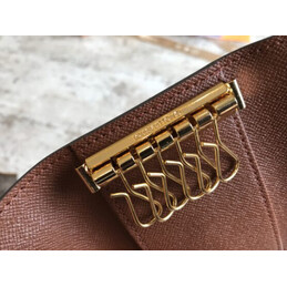 Replica Louis Vuitton Brown Monogram Brown Interior 6 Key Holder