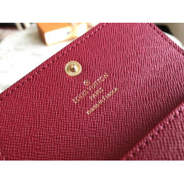 Replica Louis Vuitton Brown Monogram Burgundy Interior 6 Key Holder