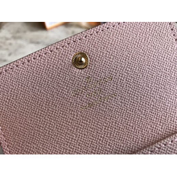 Replica Louis Vuitton Brown Monogram Pale Pink Interior 6 Key Holder