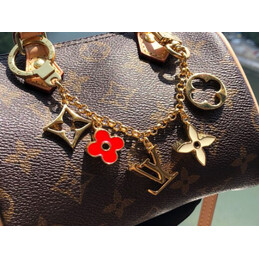 Replica Louis Vuitton Brown Monogram Speedy Bag Charm