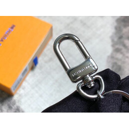 Replica Louis Vuitton Red Silver LV Initials Key Holder Charm
