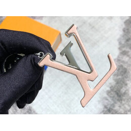 Replica Louis Vuitton Rose Gold LV Initials Key Holder Charm