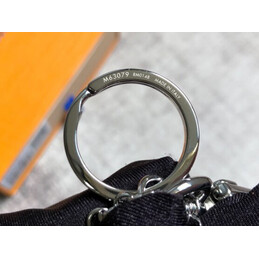 Replica Louis Vuitton Rose Gold LV Initials Key Holder Charm
