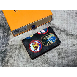 Replica Louis Vuitton Black Travel Patch Pocket Organizer