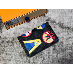 Replica Louis Vuitton Black Travel Patch Pocket Organizer