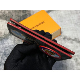 Replica Louis Vuitton Black Travel Patch Pocket Organizer
