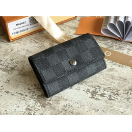 Replica Louis Vuitton Damier Graphite 6 Key Holder
