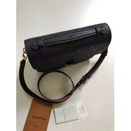 Replica Louis Vuitton Navy Blue Embossed Monogram Metis Pochette - Style 2