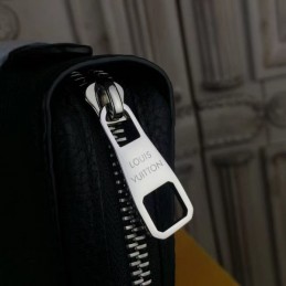 Replica Louis Vuitton Black Taiga Leather Zippy XL Wallet - Style 2