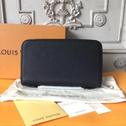 Replica Louis Vuitton Black Taiga Leather Zippy XL Wallet - Style 2