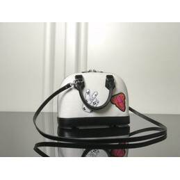 Replica Louis Vuitton Black Multicolor Patch Alma BB