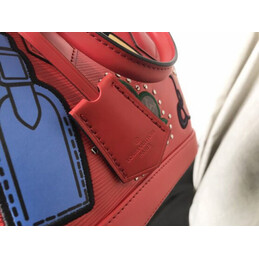 Replica Louis Vuitton Red Multicolor Patch Alma BB