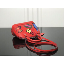 Replica Louis Vuitton Red Multicolor Patch Alma BB
