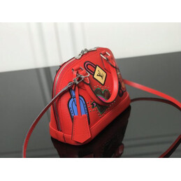 Replica Louis Vuitton Red Multicolor Patch Alma BB