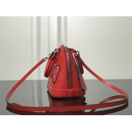 Replica Louis Vuitton Red Multicolor Patch Alma BB