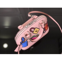 Replica Louis Vuitton Pale Pink Multicolor Patch Alma BB