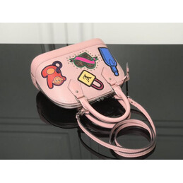 Replica Louis Vuitton Pale Pink Multicolor Patch Alma BB