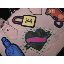 Replica Louis Vuitton Pale Pink Multicolor Patch Alma BB