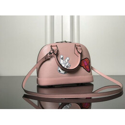 Replica Louis Vuitton Pale Pink Multicolor Patch Alma BB