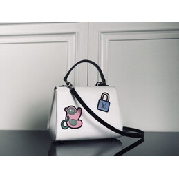 Replica Louis Vuitton White Multicolor Patch Cluny BB