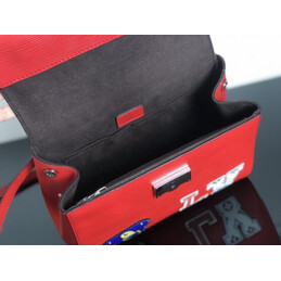 Replica Louis Vuitton Red Multicolor Patch Cluny BB