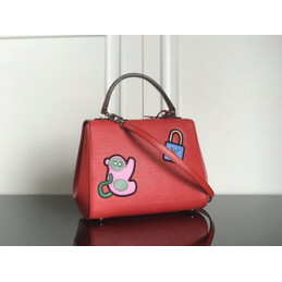Replica Louis Vuitton Red Multicolor Patch Cluny BB