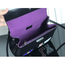 Replica Louis Vuitton Black Multicolor Patch Cluny BB