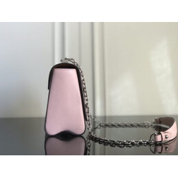 Replica Louis Vuitton Pale Pink Multicolor Patch Twist MM