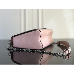 Replica Louis Vuitton Pale Pink Multicolor Patch Twist MM